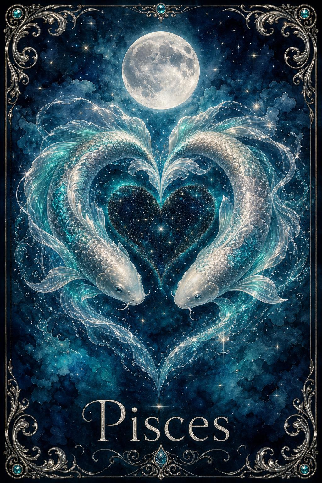 Pisces sample aura card
